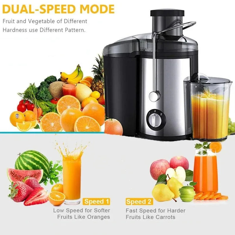 ShakelyPro 800W TurboCentrifuge Juicer